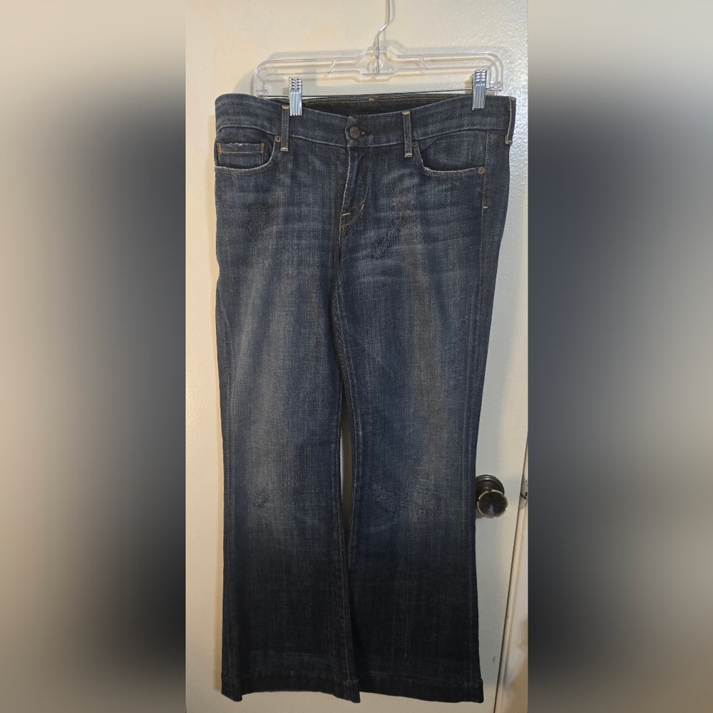 Citizens Of Humanity Dark Blue Flare Jeans